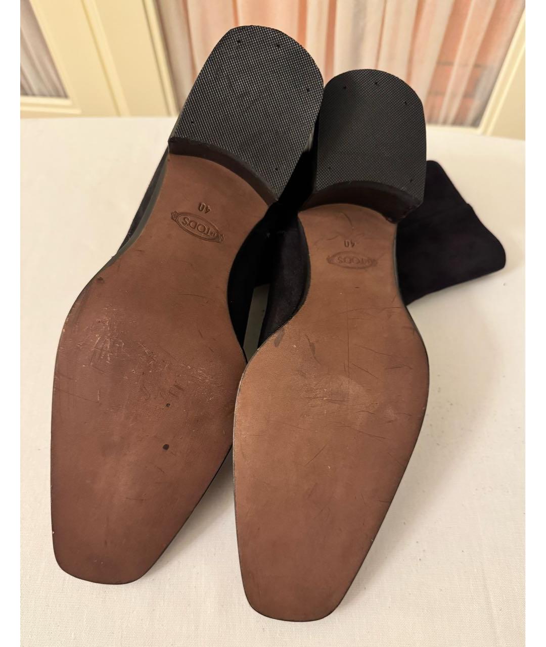 TOD'S Коричневые замшевые ботильоны, фото 3