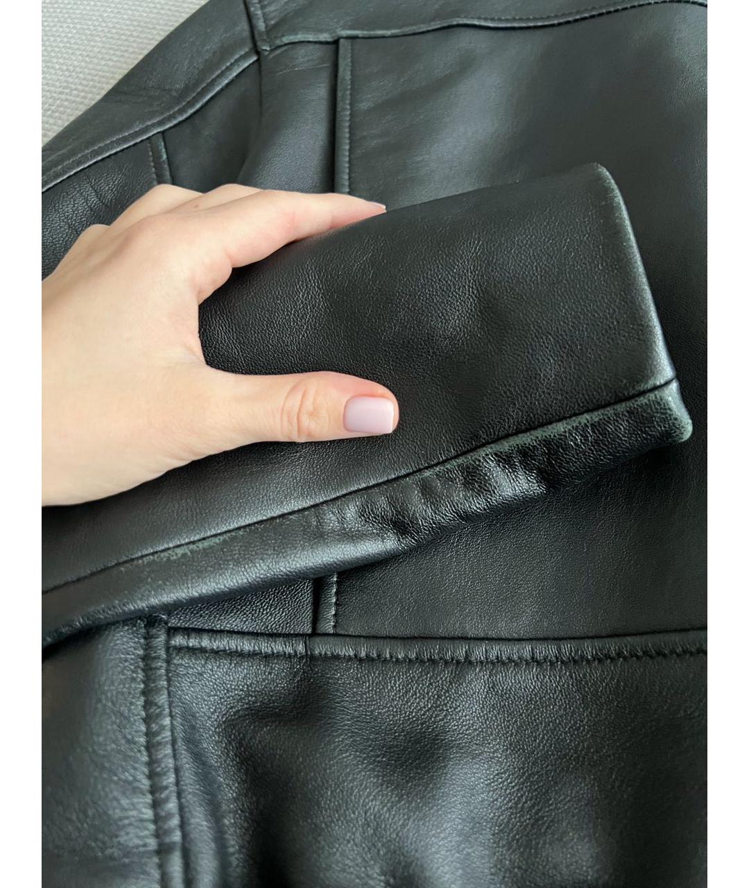ACNE STUDIOS Черная кожаная куртка, фото 8