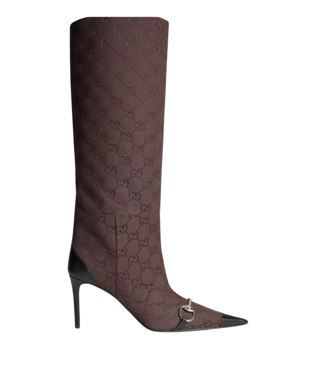GUCCI Коричневые сапоги, фото 1