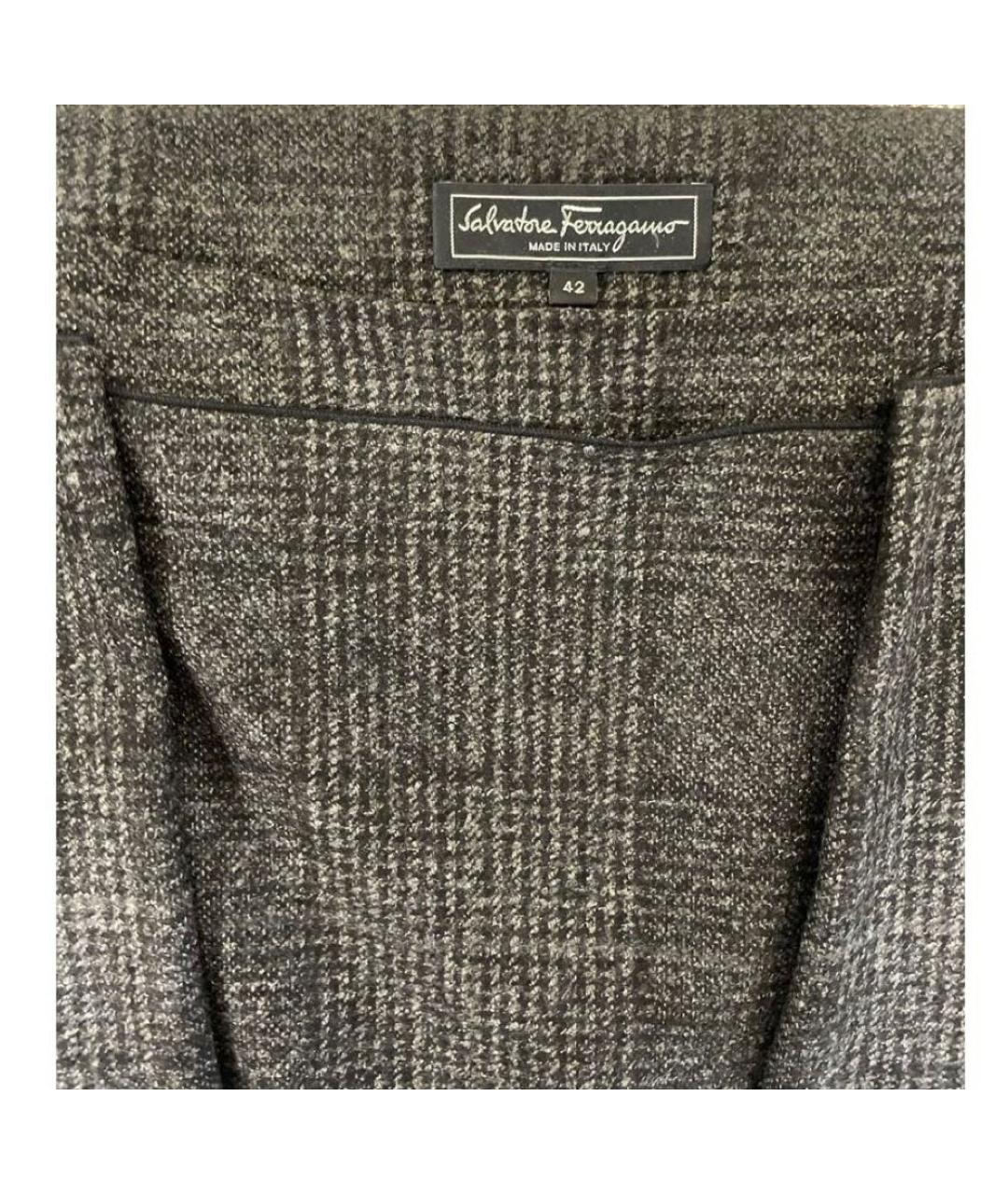 FERRAGAMO Шерстяная юбка миди, фото 3