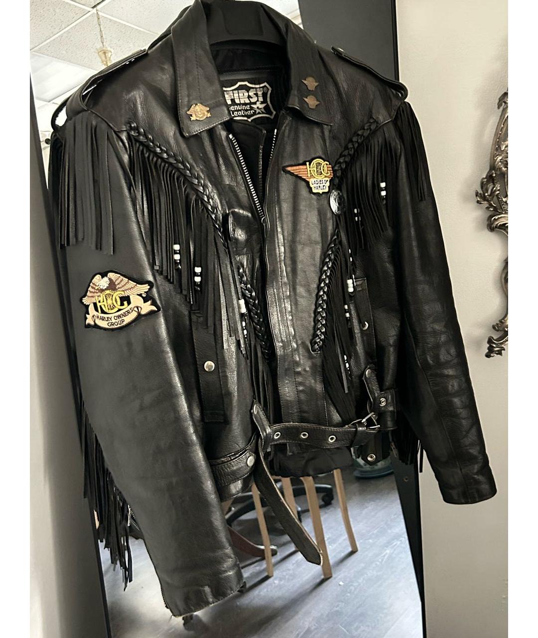 Harley Davidson Черная кожаная куртка, фото 2