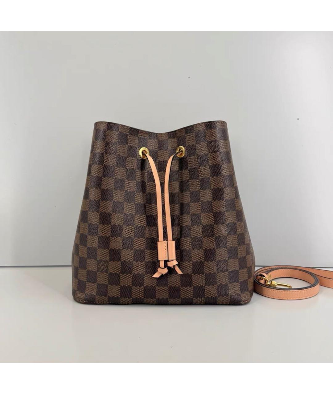 LOUIS VUITTON Коричневая сумка через плечо из канвы, фото 9