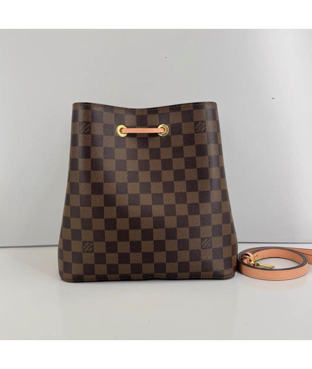 LOUIS VUITTON Коричневая сумка через плечо из канвы, фото 3