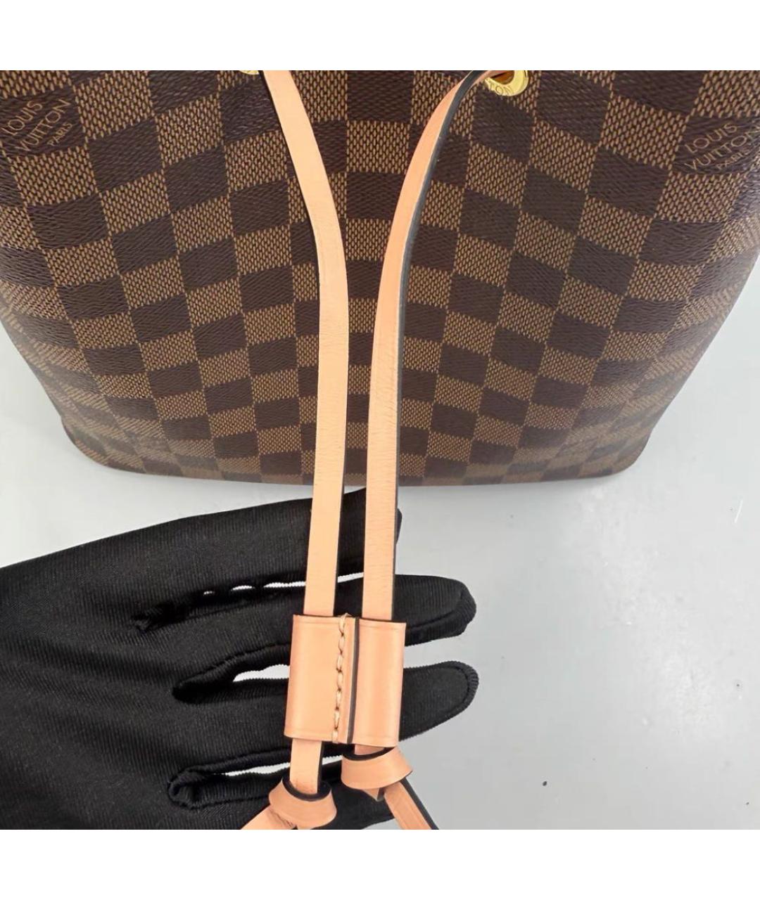 LOUIS VUITTON Коричневая сумка через плечо из канвы, фото 6