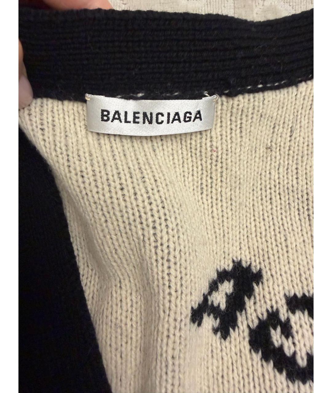 BALENCIAGA Мульти шерстяной кардиган, фото 4