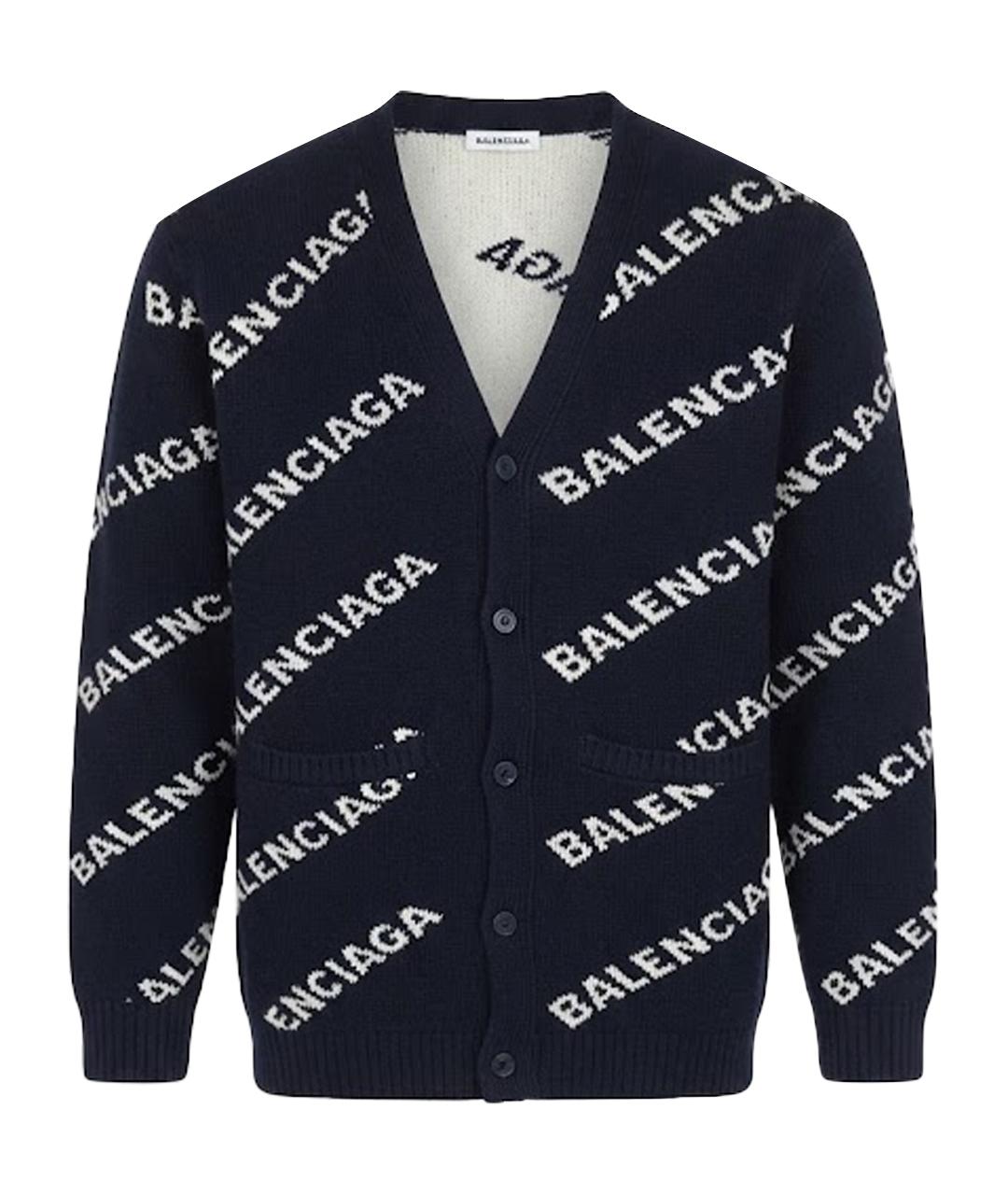BALENCIAGA Мульти шерстяной кардиган, фото 1