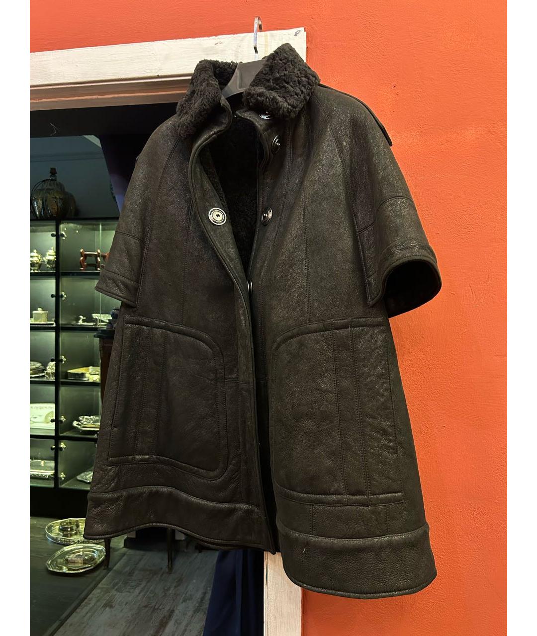 BURBERRY Черная дубленка, фото 6