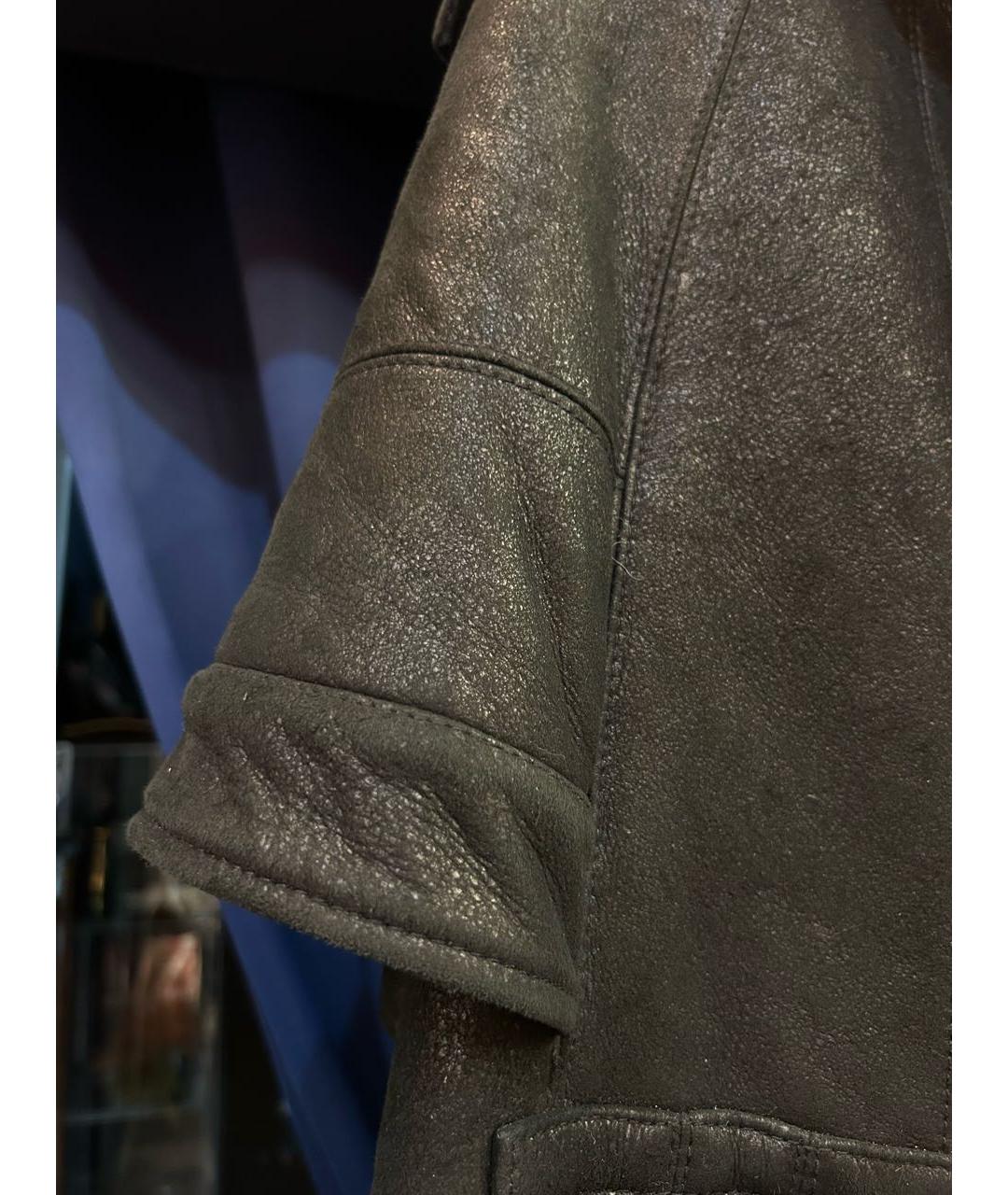 BURBERRY Черная дубленка, фото 3