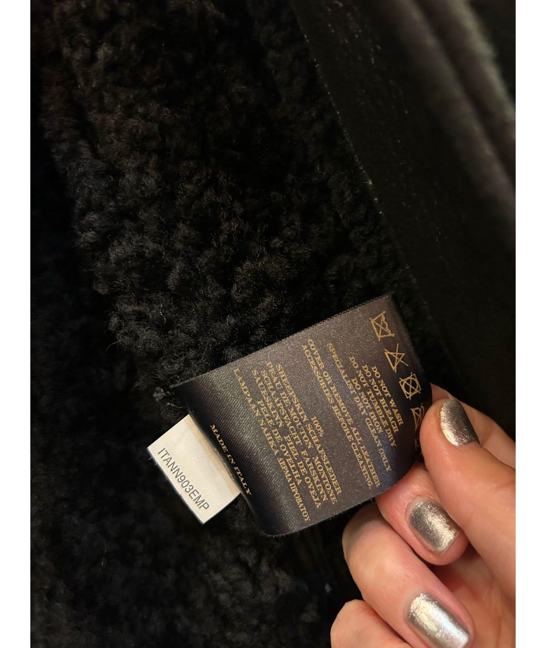 BURBERRY Черная дубленка, фото 8