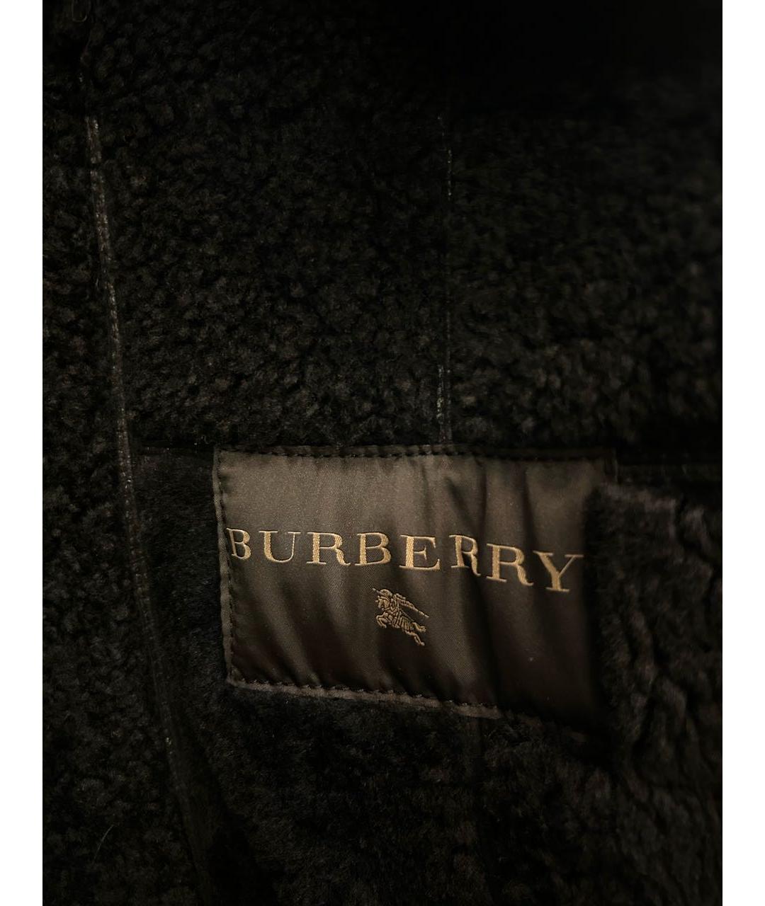 BURBERRY Черная дубленка, фото 4