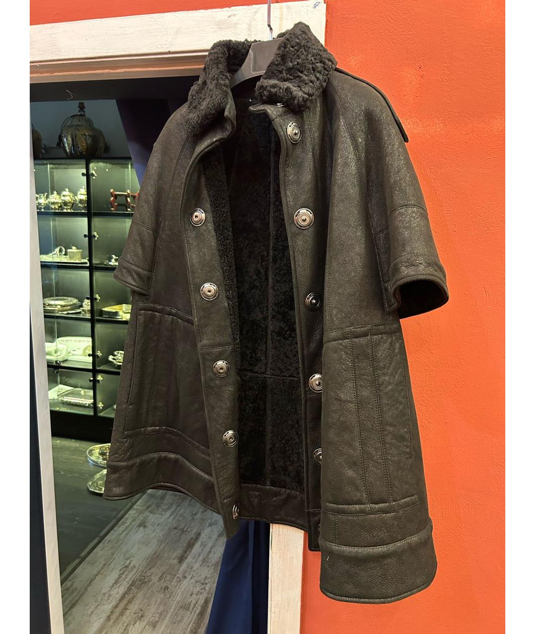 BURBERRY Черная дубленка, фото 2