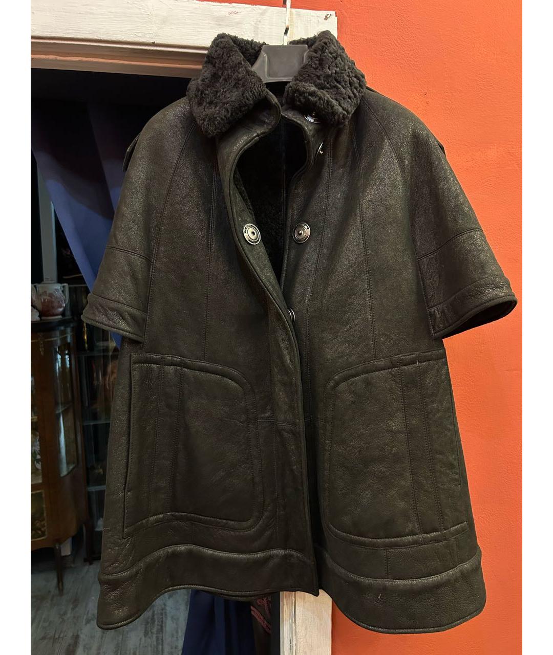 BURBERRY Черная дубленка, фото 9