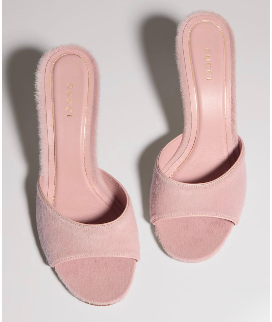 GUCCI Кожаные босоножки, фото 2