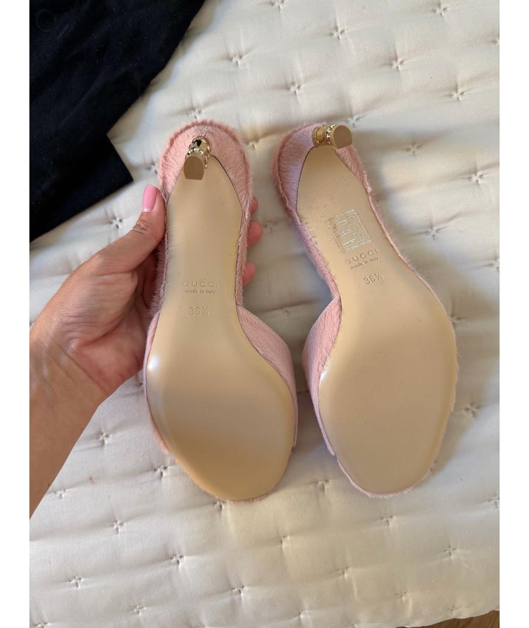 GUCCI Кожаные босоножки, фото 6