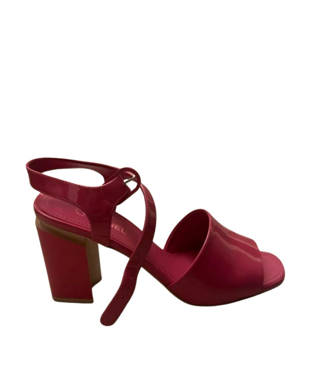 CHANEL Розовые туфли из лакированной кожи, фото 1