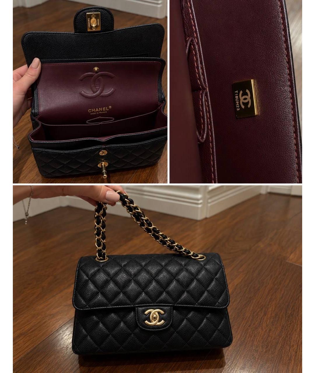 CHANEL Черная кожаная сумка через плечо, фото 4