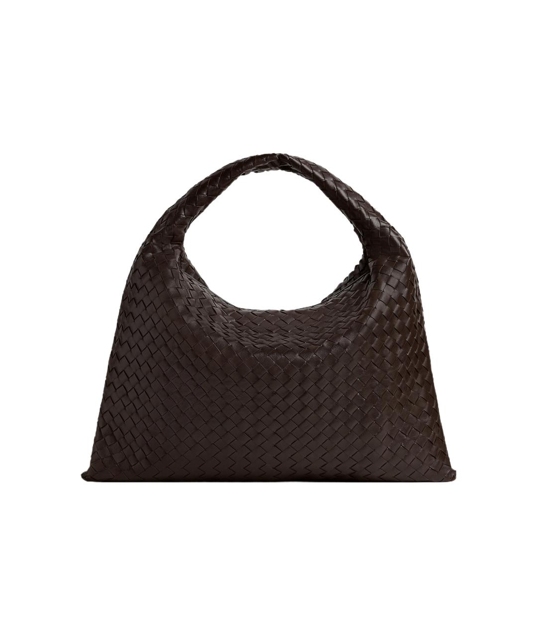 BOTTEGA VENETA Коричневая кожаная сумка через плечо, фото 3