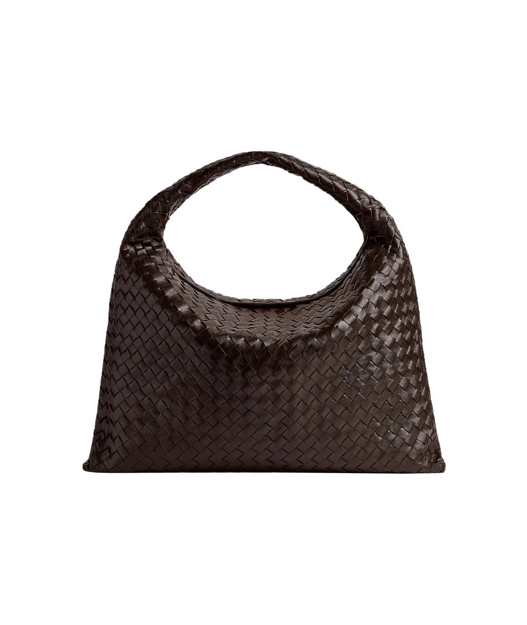 BOTTEGA VENETA Коричневая кожаная сумка через плечо, фото 6