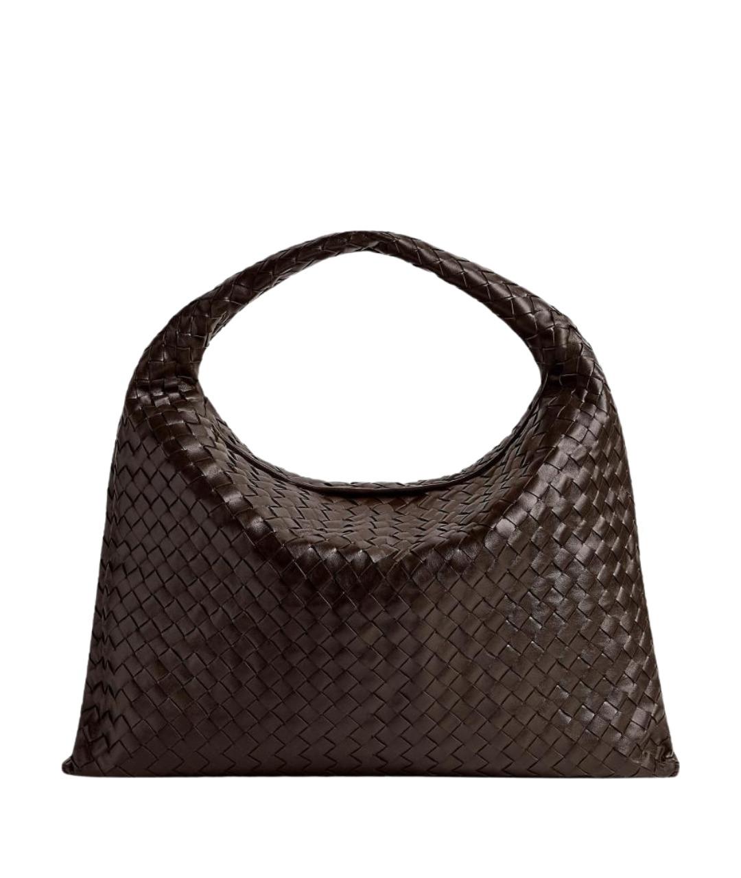 BOTTEGA VENETA Коричневая кожаная сумка через плечо, фото 1