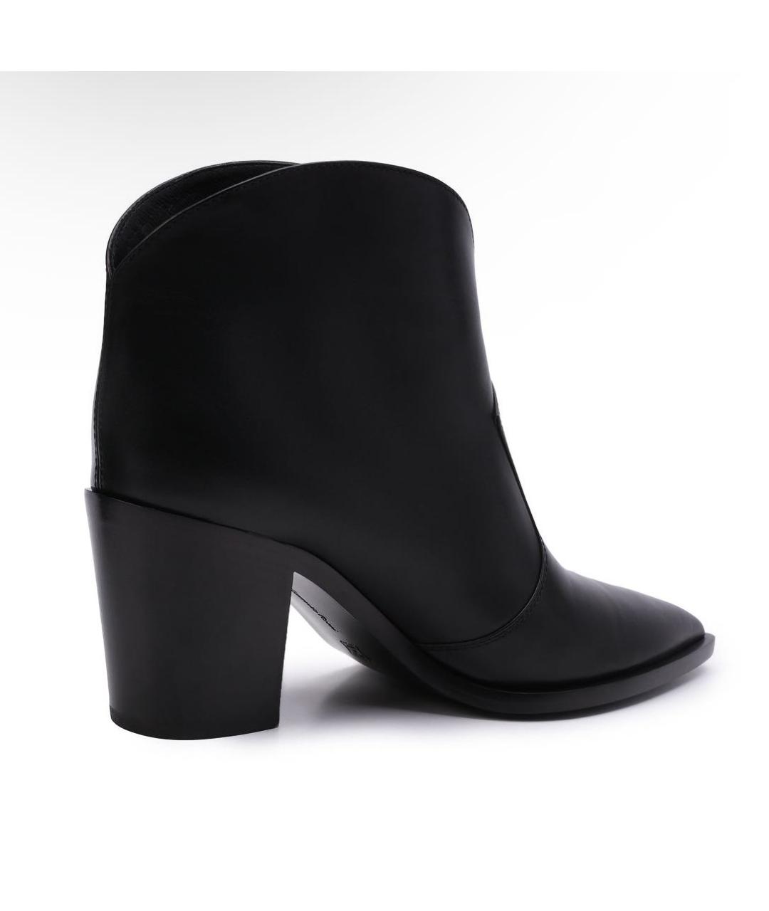 GIANVITO ROSSI Черные кожаные ботильоны, фото 3