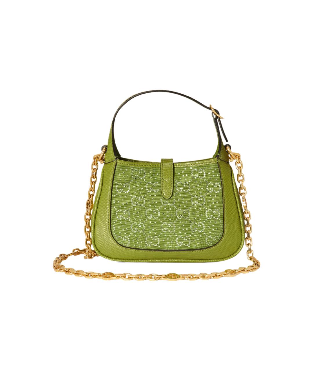 GUCCI Зеленая тканевая сумка через плечо, фото 5