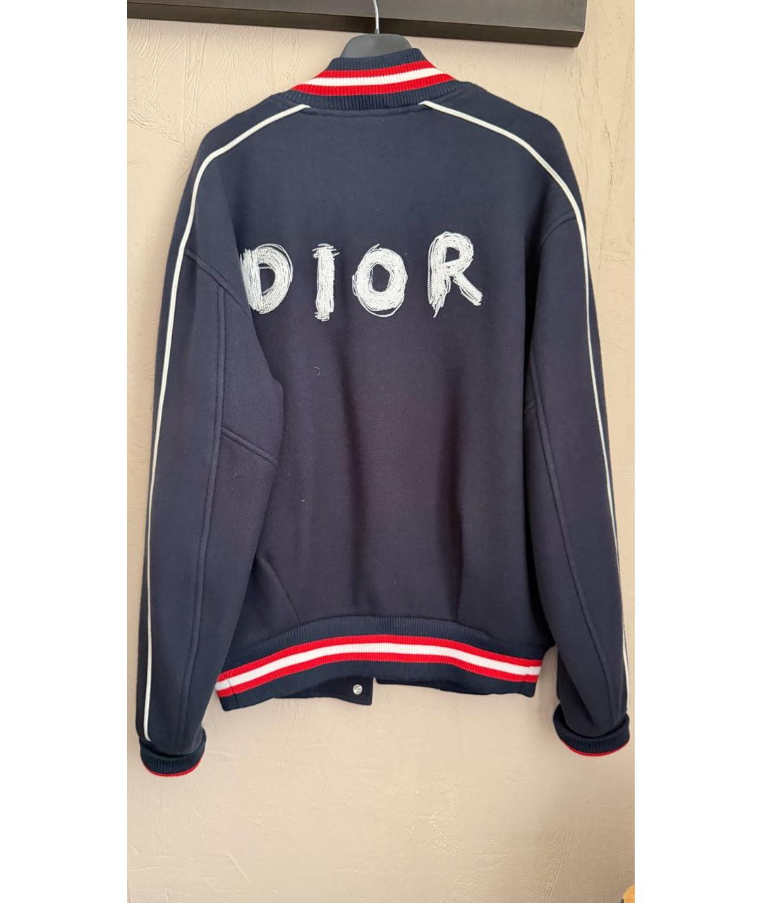 CHRISTIAN DIOR Темно-синяя шерстяная куртка, фото 4