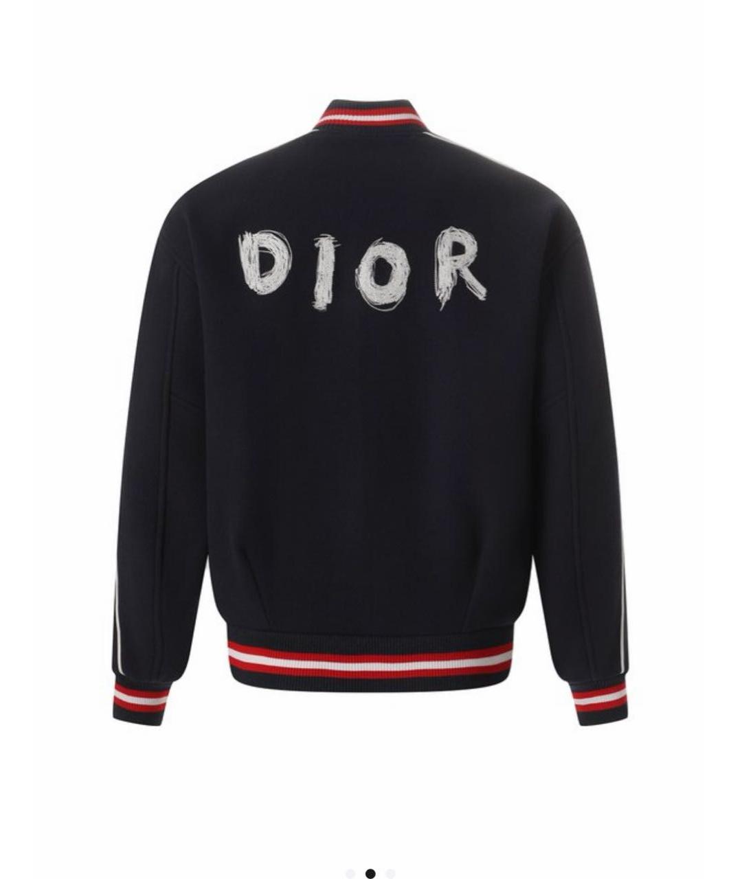 CHRISTIAN DIOR Темно-синяя шерстяная куртка, фото 2