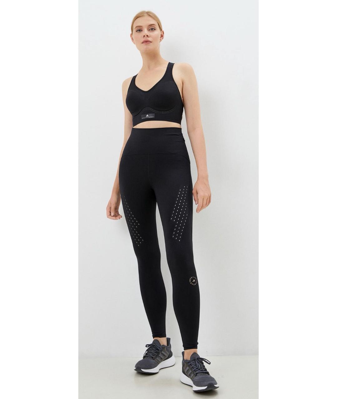 ADIDAS BY STELLA MCCARTNEY Черные леггинсы и велосипедки, фото 4