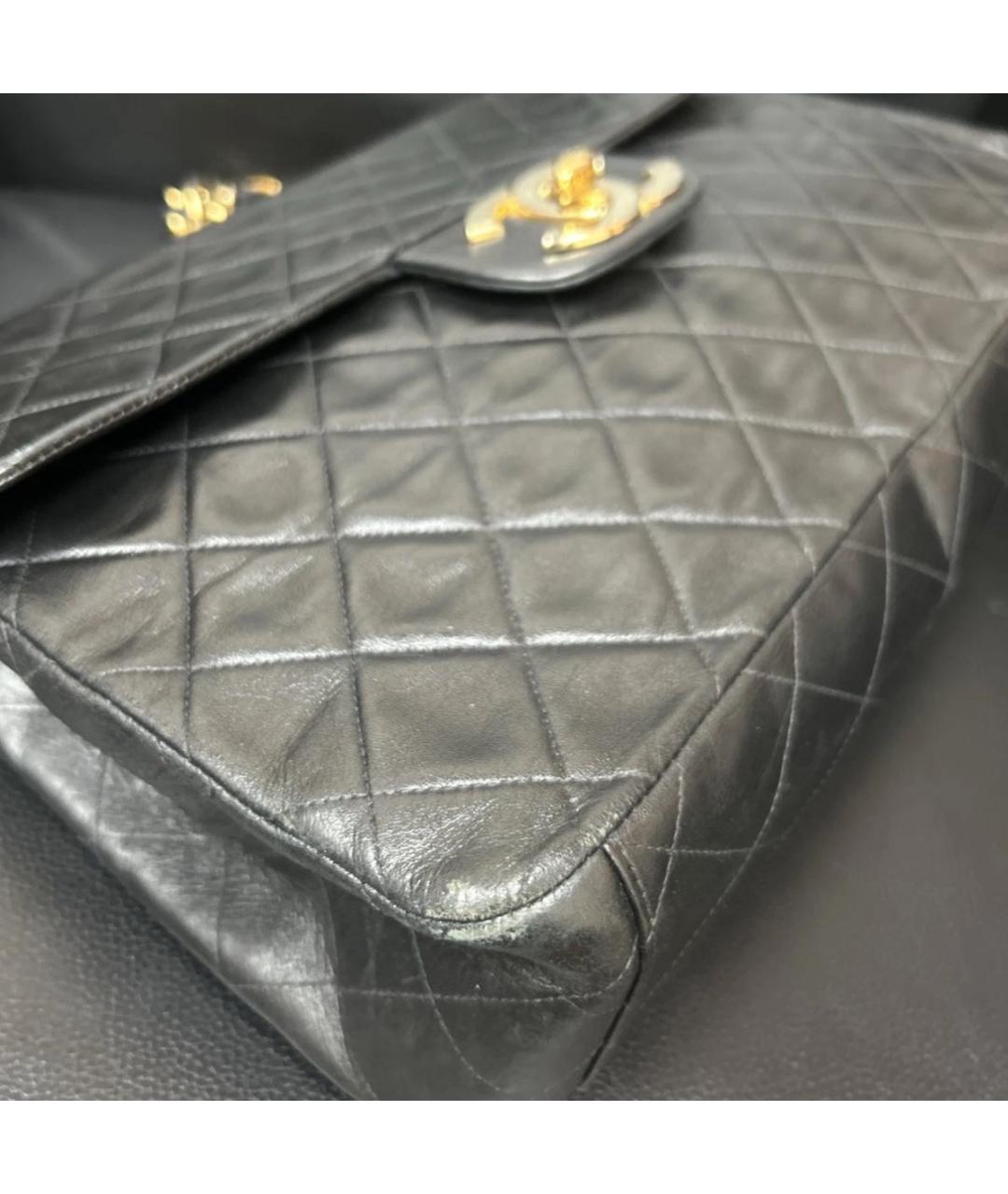 CHANEL Черная кожаная сумка через плечо, фото 4