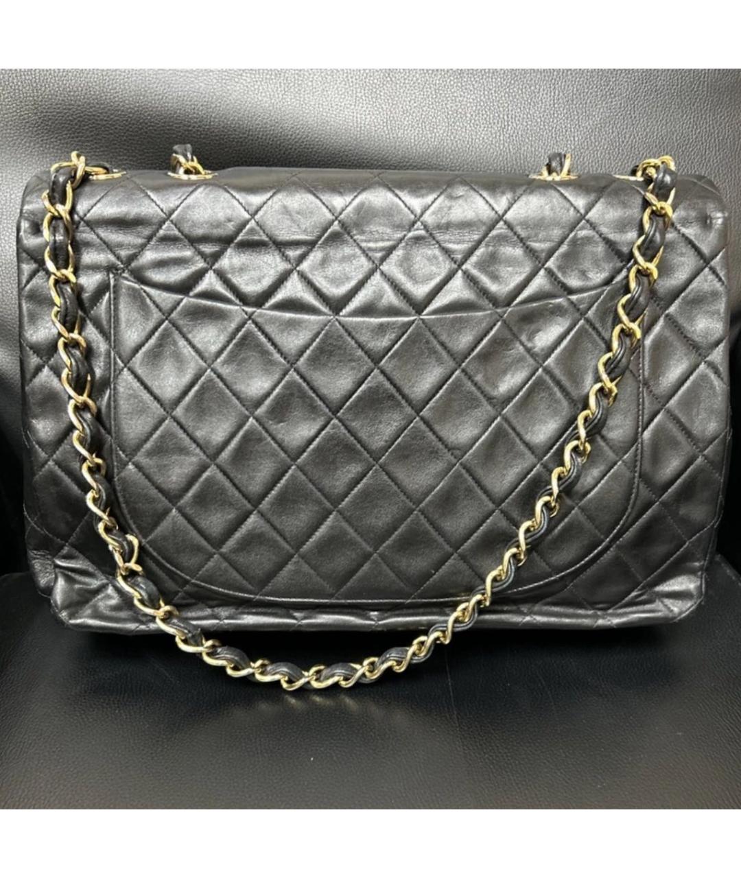 CHANEL Черная кожаная сумка через плечо, фото 3