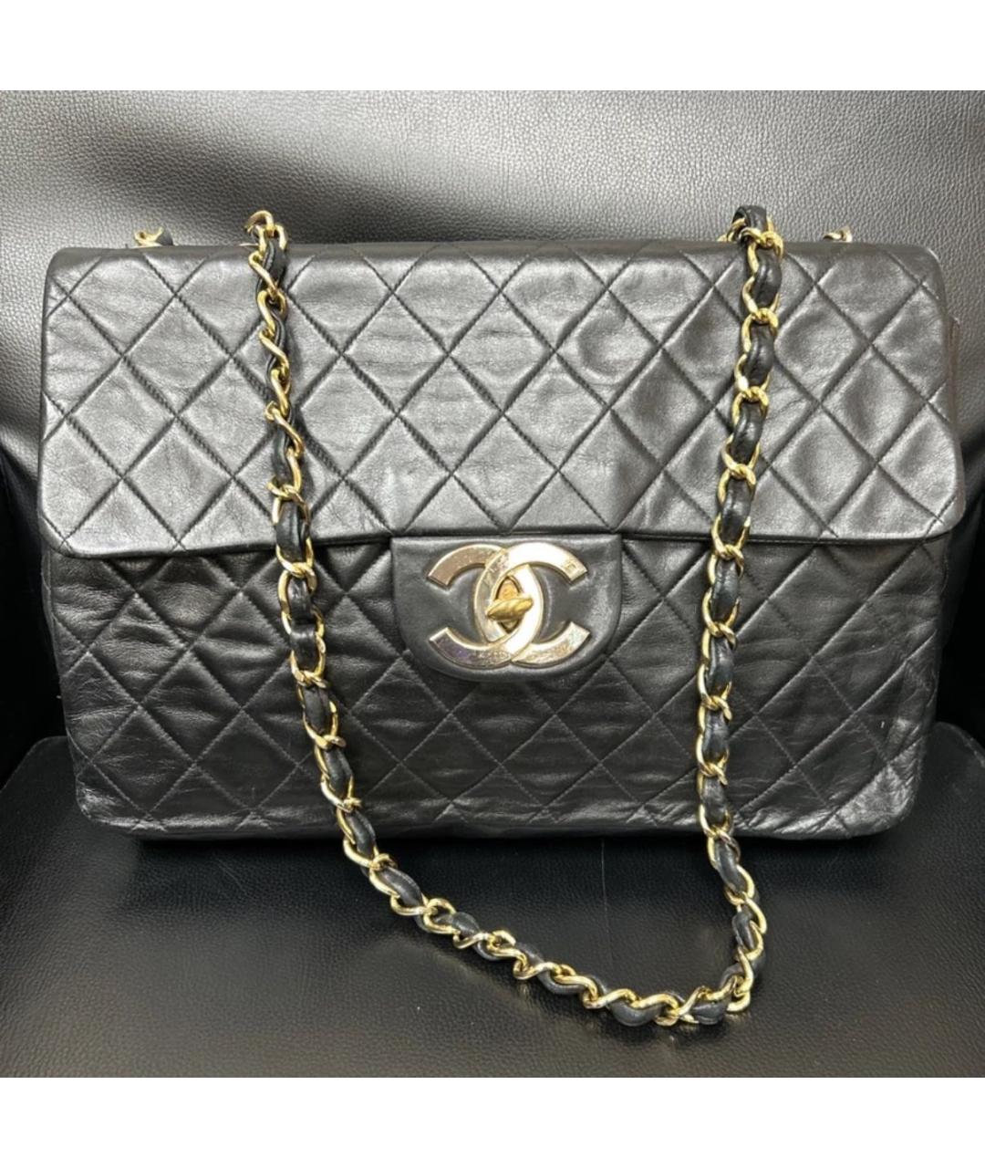 CHANEL Черная кожаная сумка через плечо, фото 2