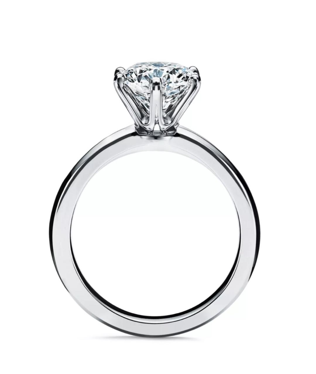 TIFFANY&CO Белое платиновое кольцо, фото 4