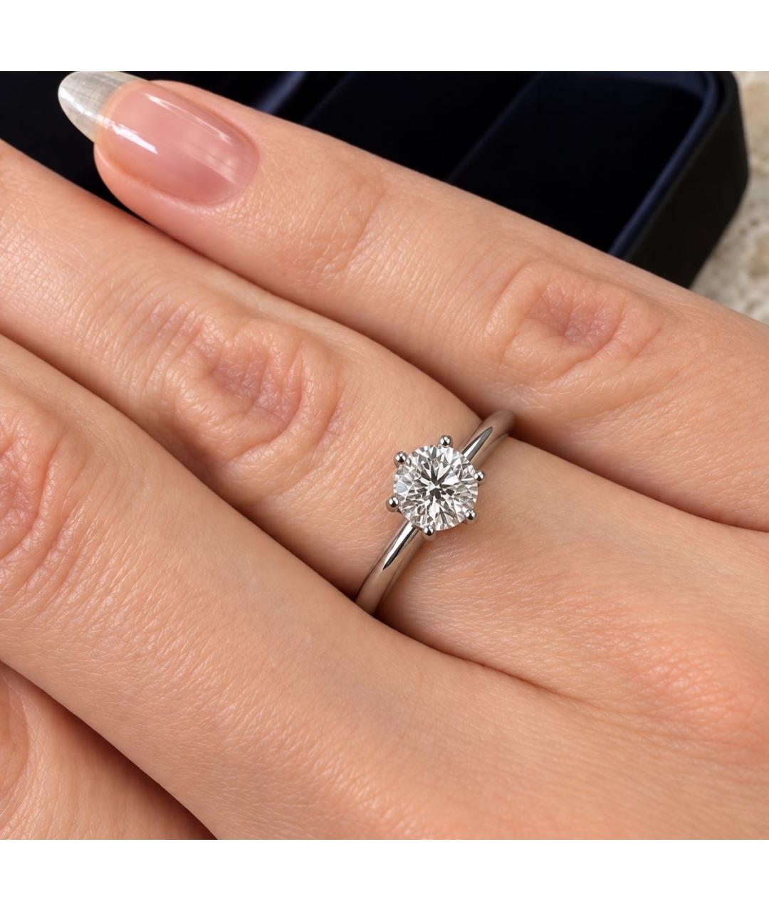 TIFFANY&CO Белое платиновое кольцо, фото 3
