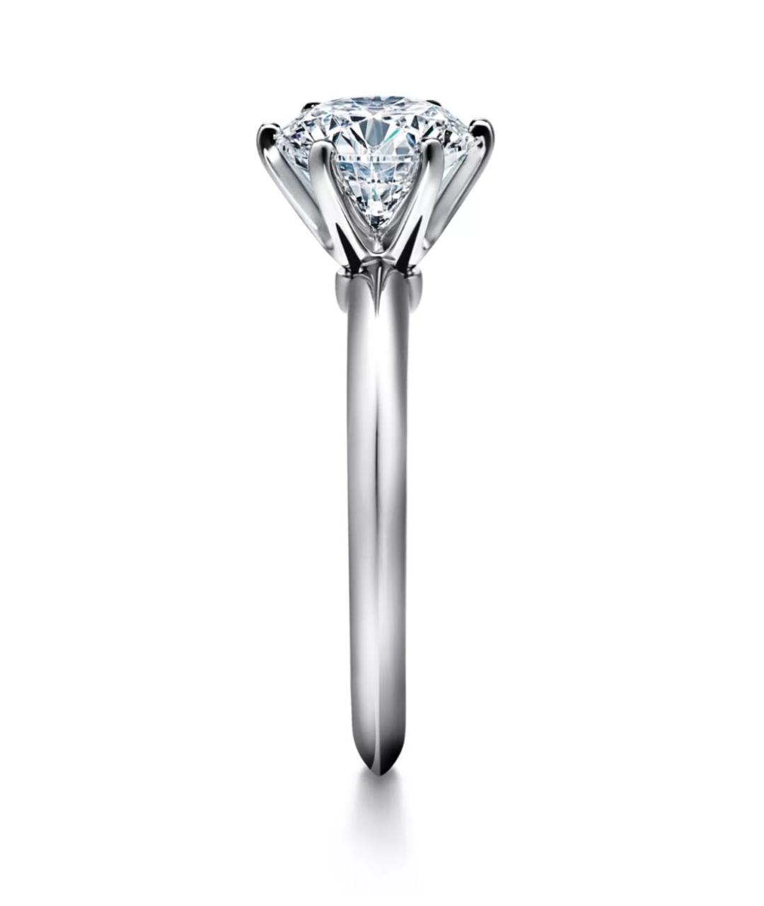 TIFFANY&CO Белое платиновое кольцо, фото 4