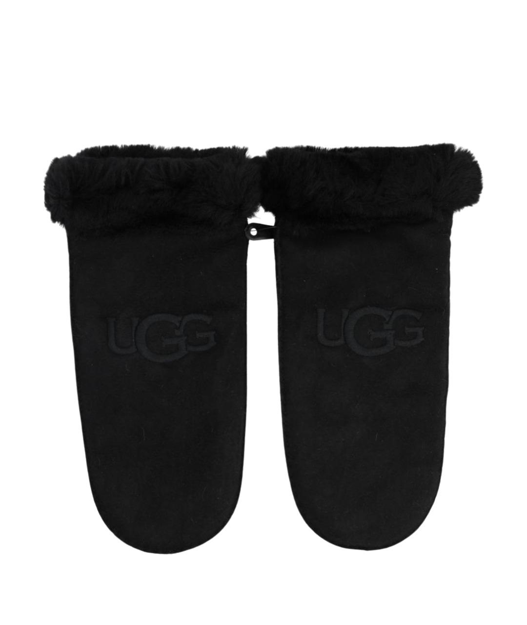 UGG Черные варежки, фото 1