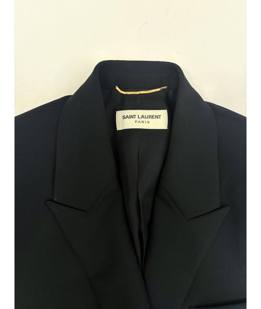 SAINT LAURENT Черный жилет, фото 3
