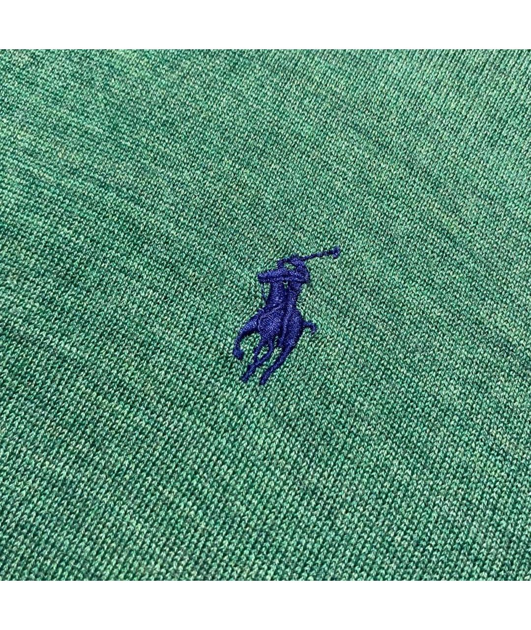 POLO RALPH LAUREN Зеленый шерстяной джемпер / свитер, фото 5