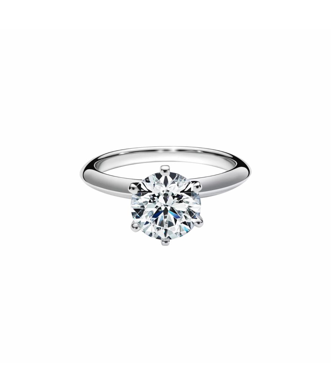 TIFFANY&CO Белое платиновое кольцо, фото 1