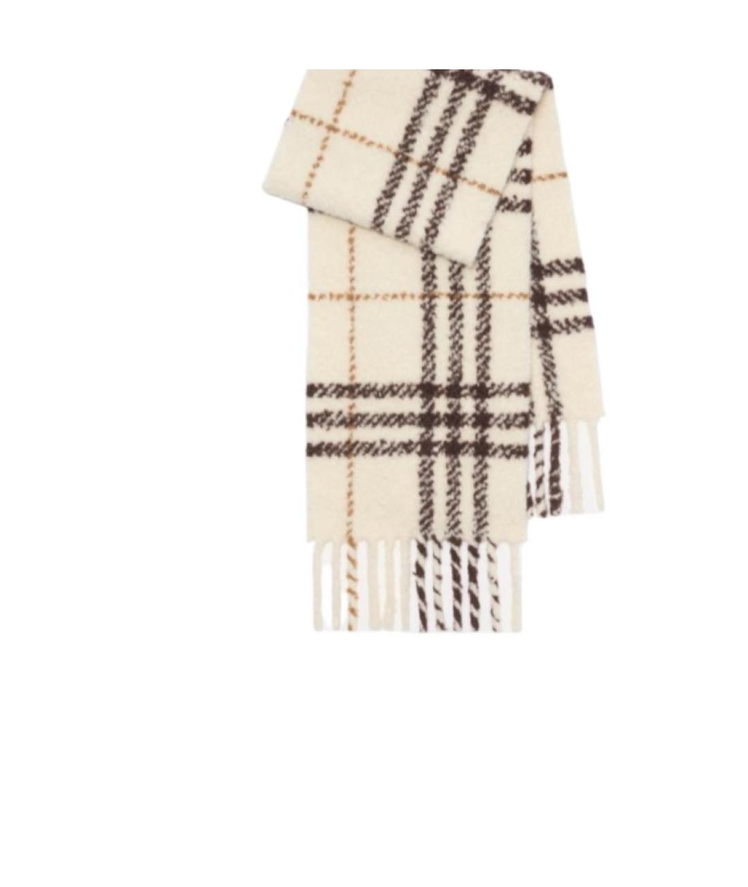 BURBERRY Бежевый шарф, фото 3