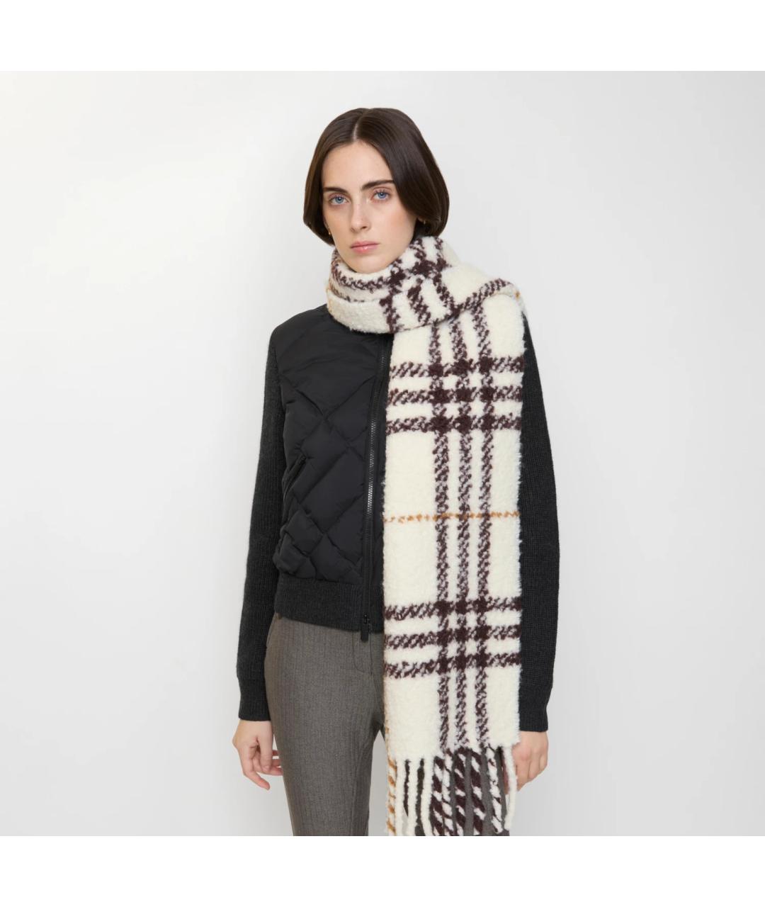 BURBERRY Бежевый шарф, фото 4