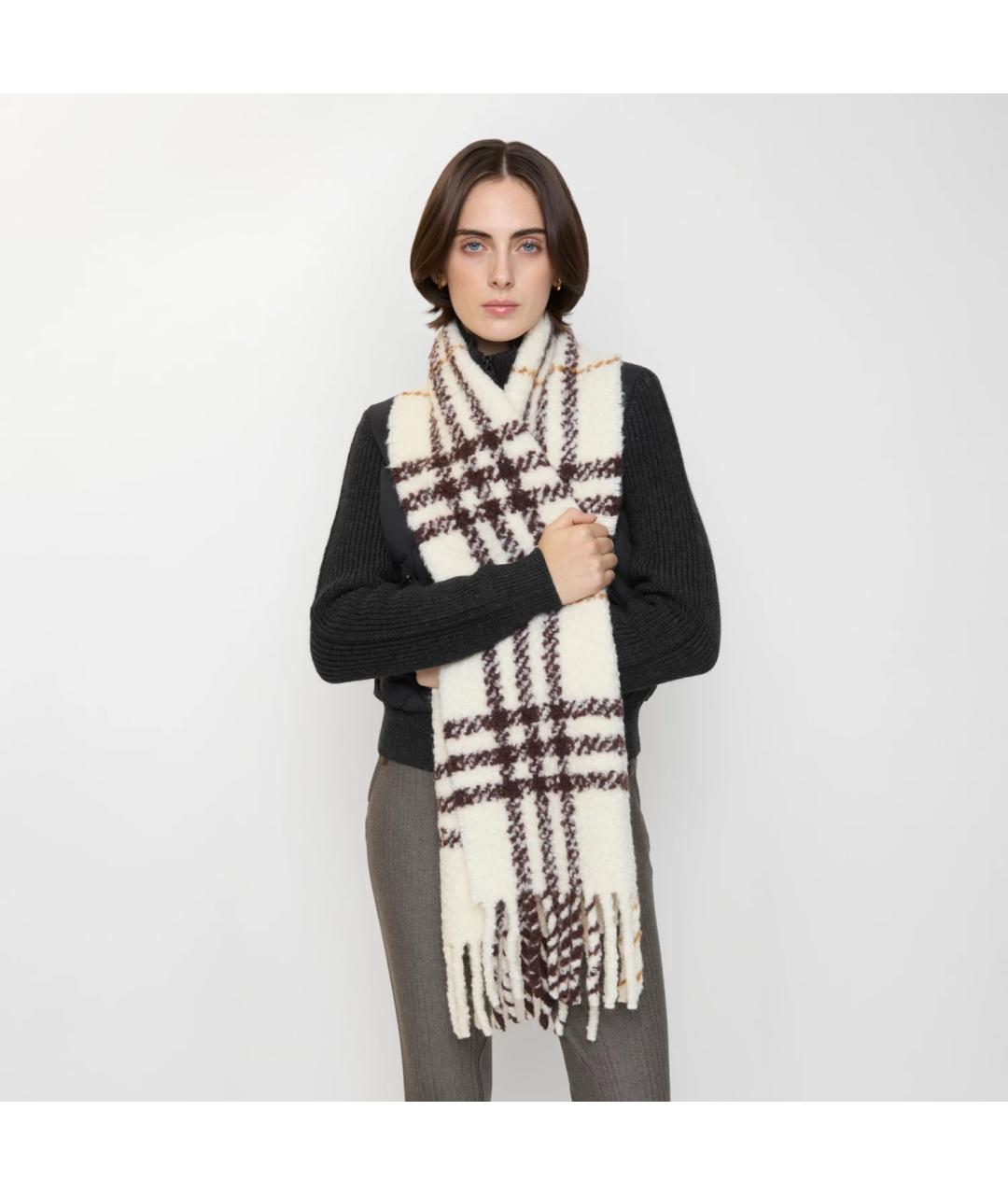 BURBERRY Бежевый шарф, фото 5