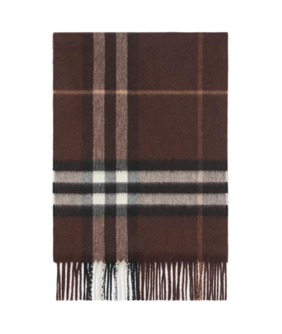 BURBERRY Коричневый кашемировый шарф, фото 2