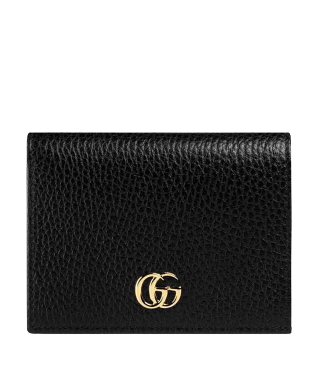 GUCCI Черный кожаный кошелек, фото 1