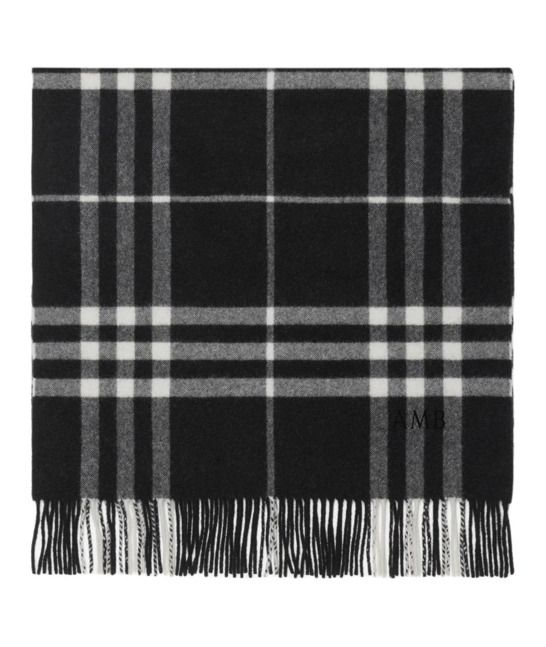 BURBERRY Темно-синий кашемировый шарф, фото 2