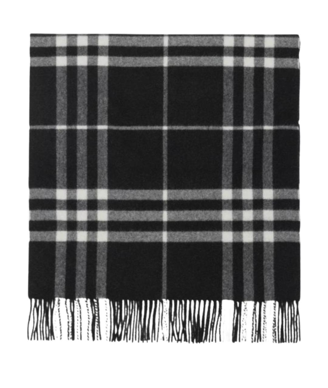 BURBERRY Темно-синий кашемировый шарф, фото 1