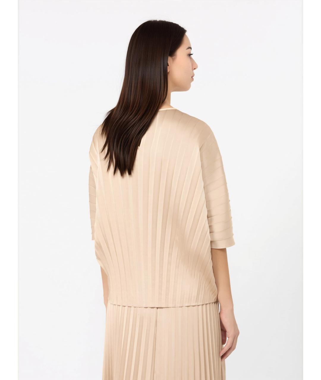 WEEKEND MAX MARA Бежевая полиэстеровая блузы, фото 4