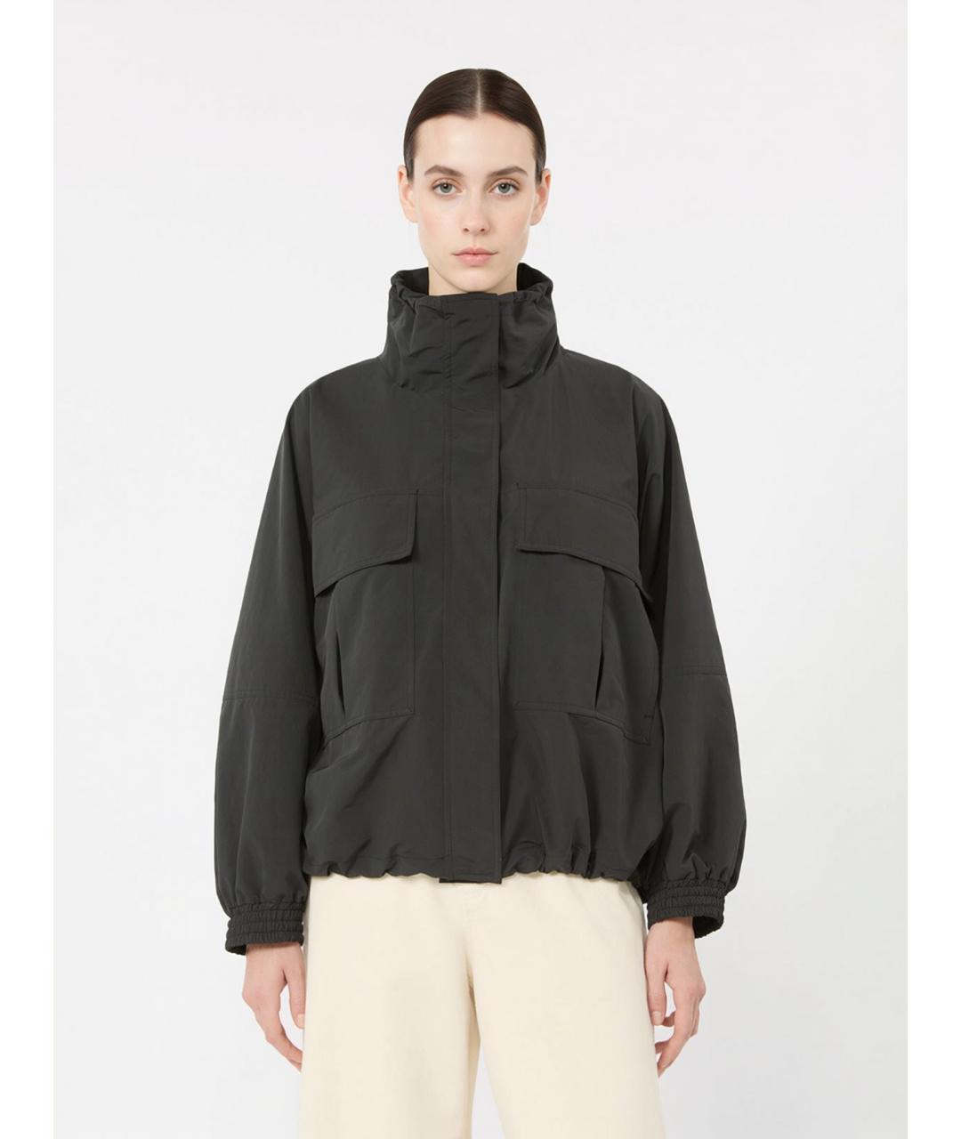 WEEKEND MAX MARA Черная полиэстеровая куртка, фото 3