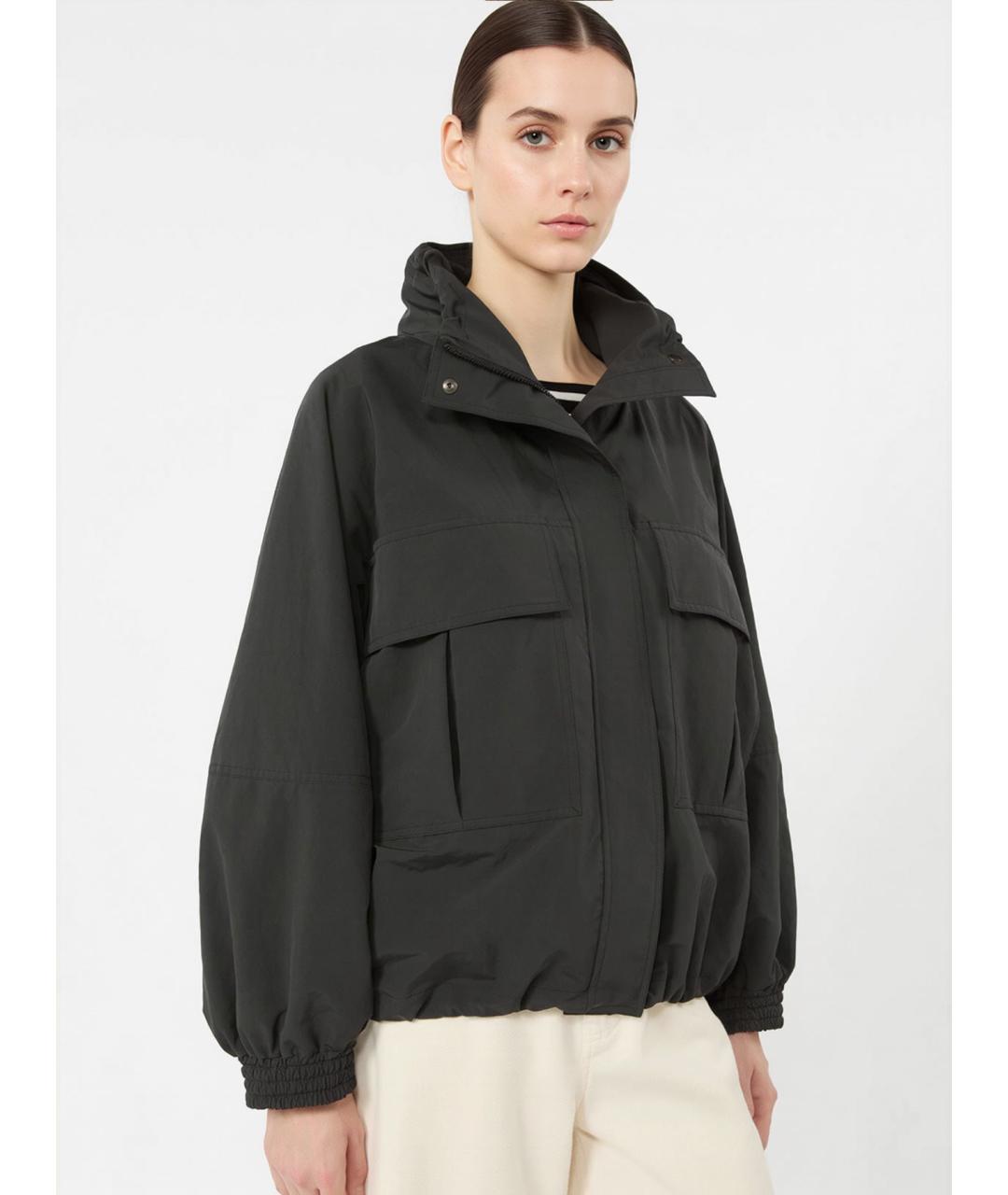 WEEKEND MAX MARA Черная полиэстеровая куртка, фото 5