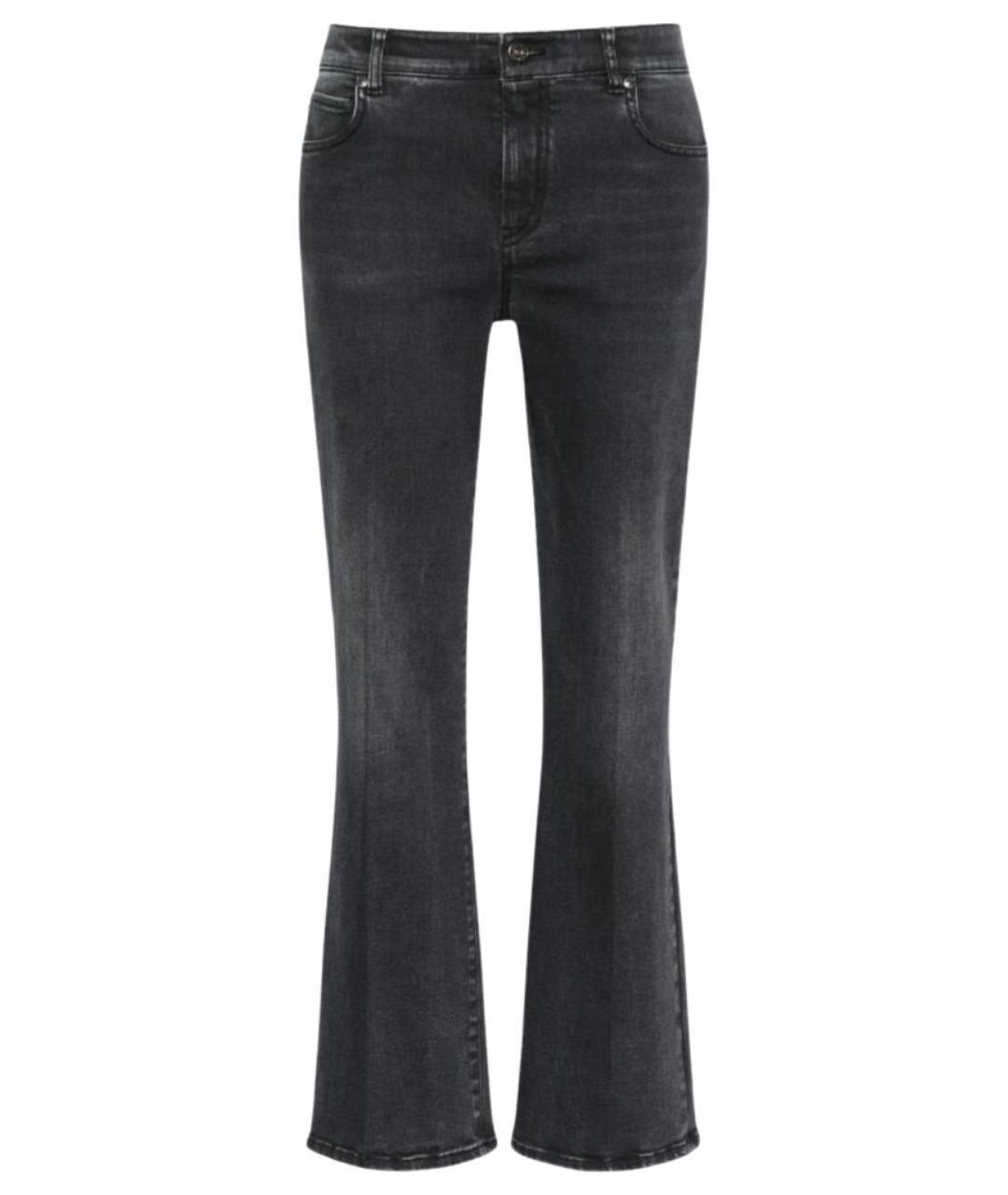 WEEKEND MAX MARA Черные хлопковые джинсы клеш, фото 1