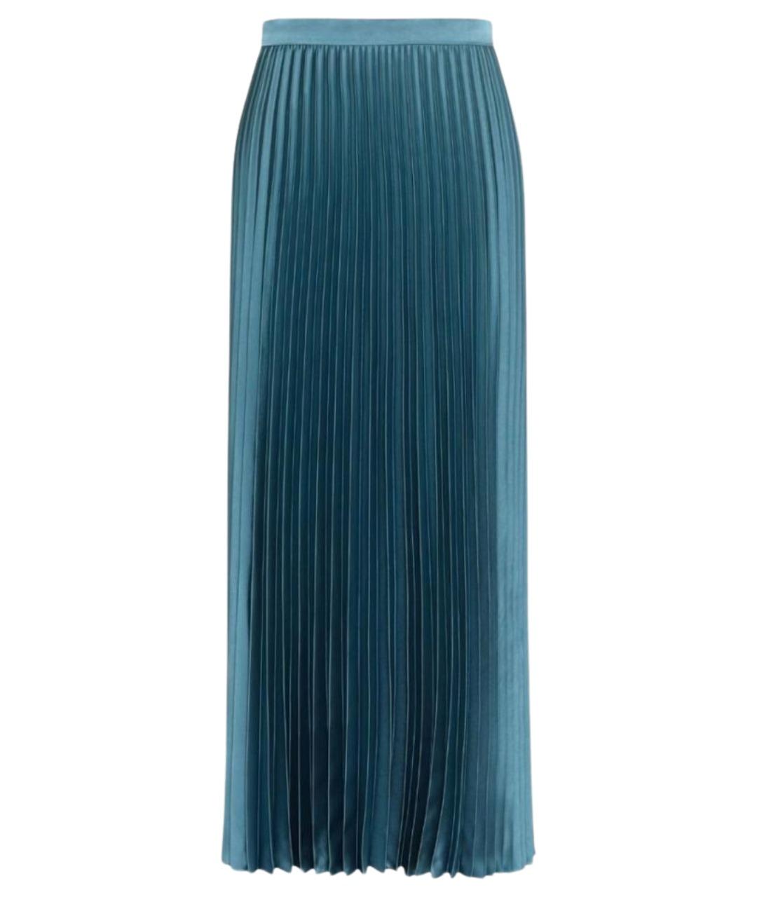 WEEKEND MAX MARA Синяя полиэстеровая юбка миди, фото 1